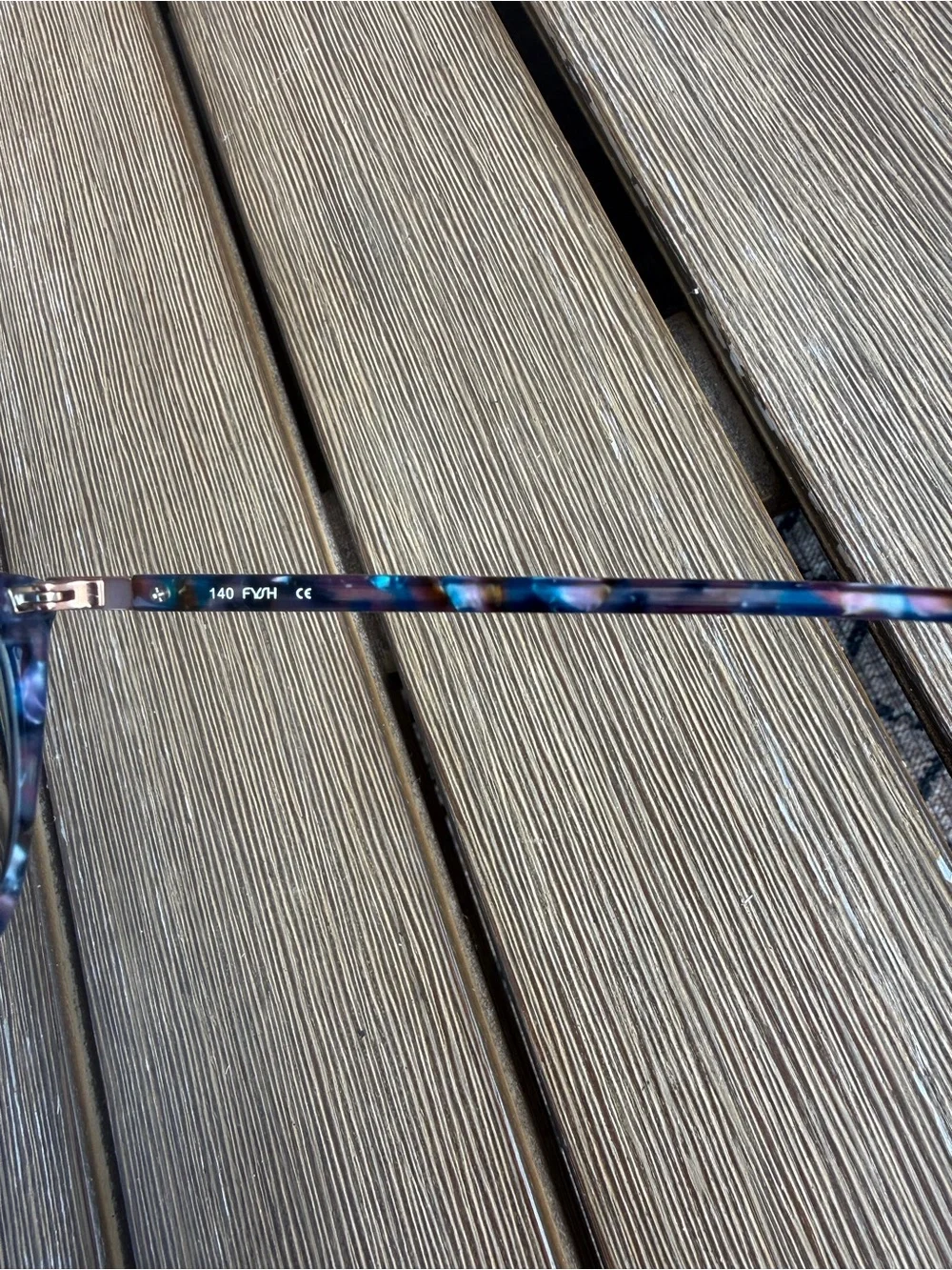 FYSH 3683 Eyeglasses Multicolor Blue Purple Frames 54-15-140 peacock pearl